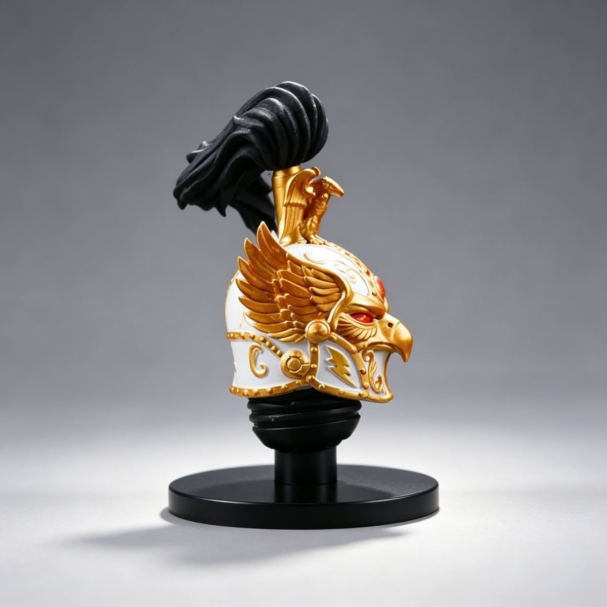 Custom Jaghatai Khan Helmet - White Gold Eagle Mask - Image 3