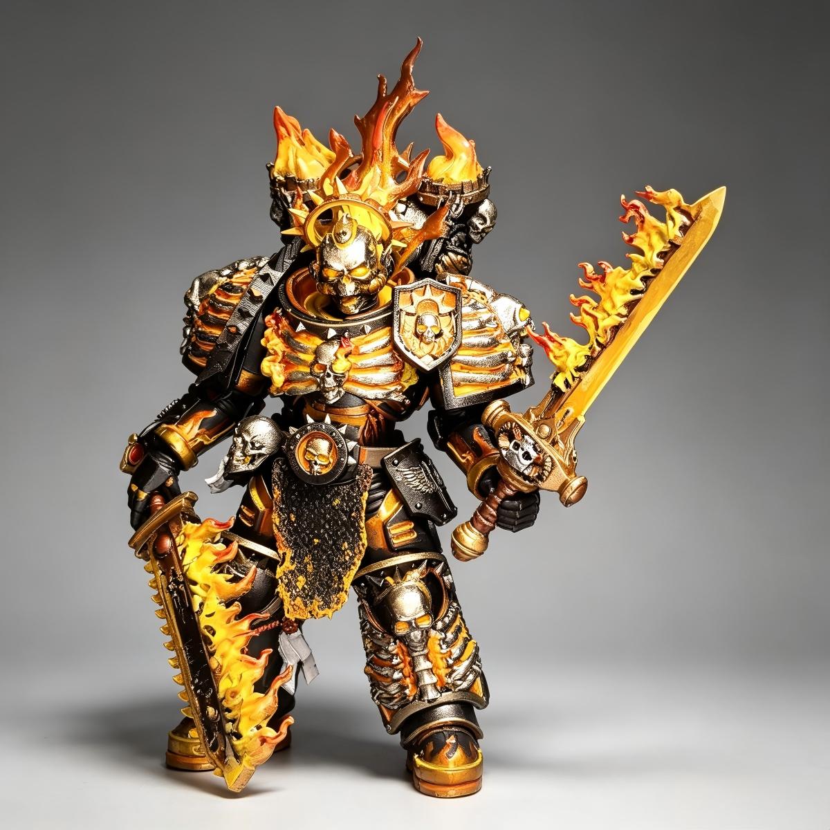 Custom Legion of the Damned Flaming Champion Figure – Studio Custom Masterpiece (1-of-1) - Image 3