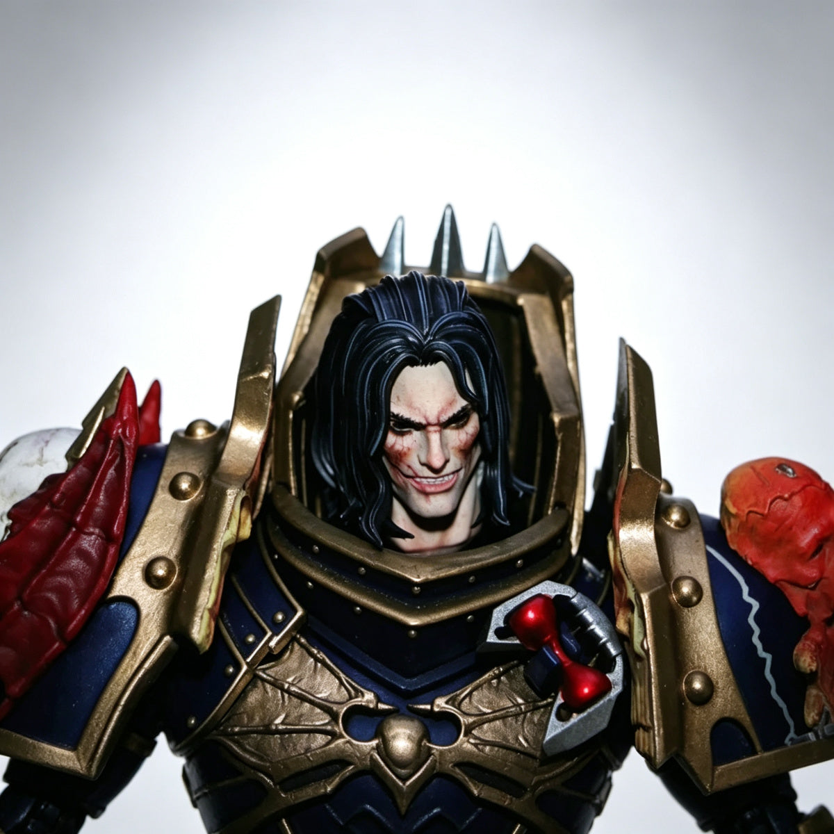 Custom Night Lords Konrad Curze Primarch Unhelmeted Head Sculpt - Custom Action Figure Head Upgrade - Image 3
