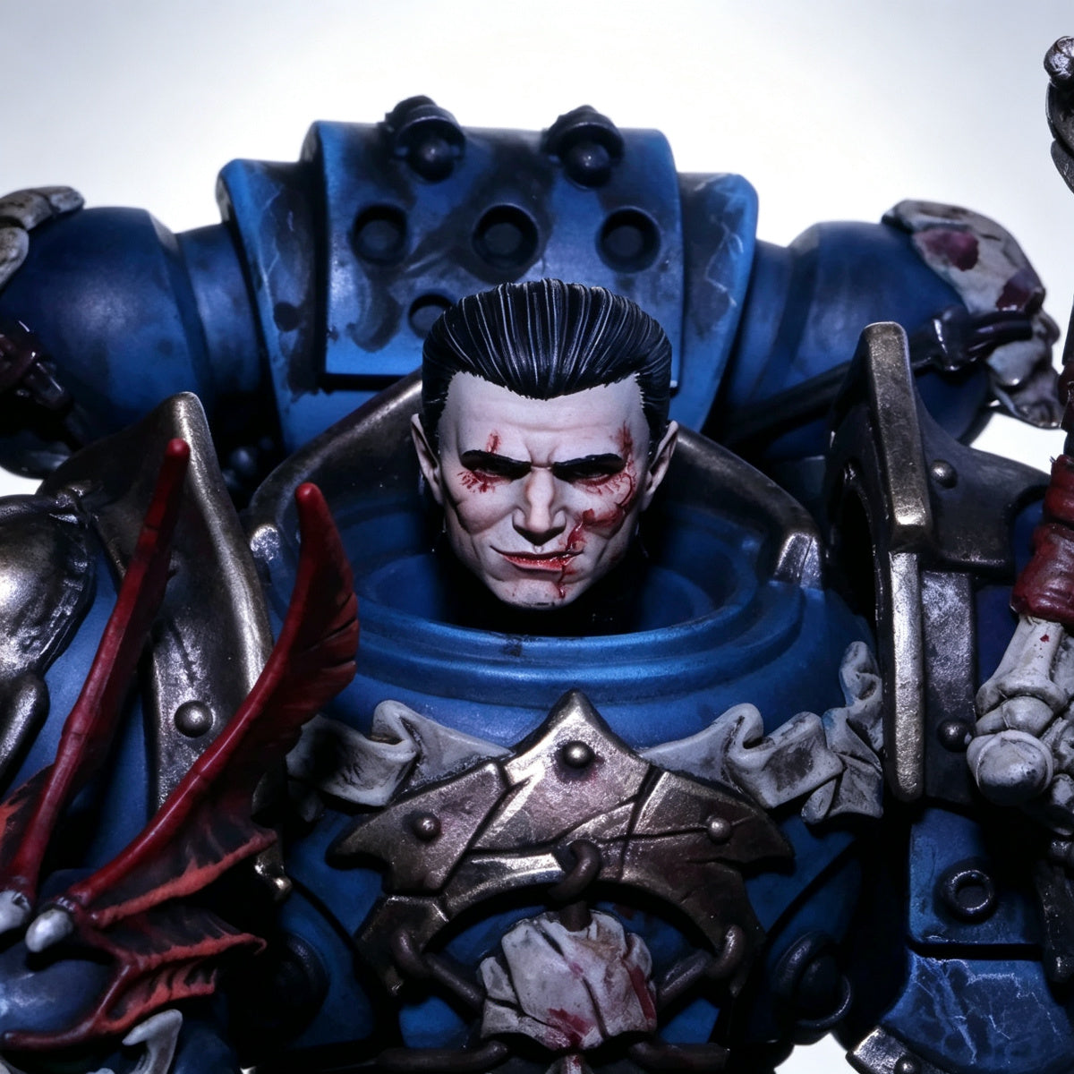 Custom Night Lords Sevatar Unhelmeted Head Sculpt - 1/18 Action Figure Head Upgrade - Image 3
