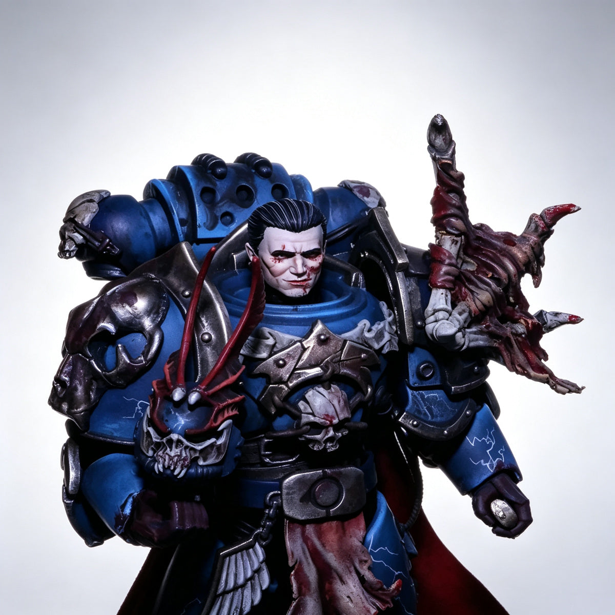 Custom Night Lords Sevatar Unhelmeted Head Sculpt - 1/18 Action Figure Head Upgrade - Image 4