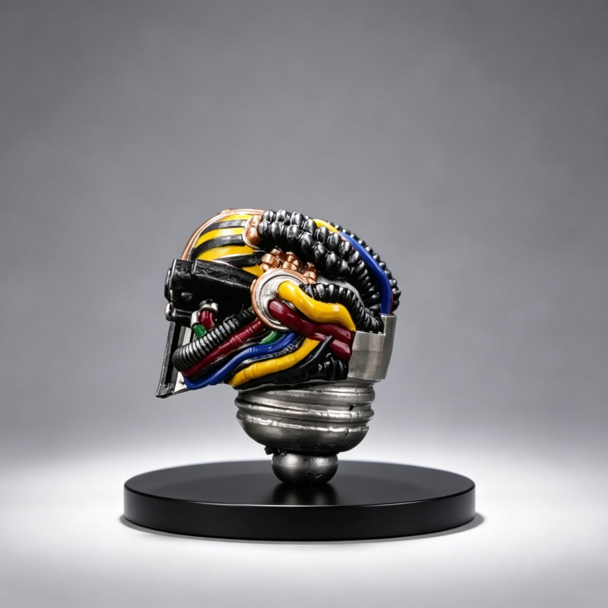 Custom Perturabo Helmet - Hazard Stripes & Grille Visor - Image 2