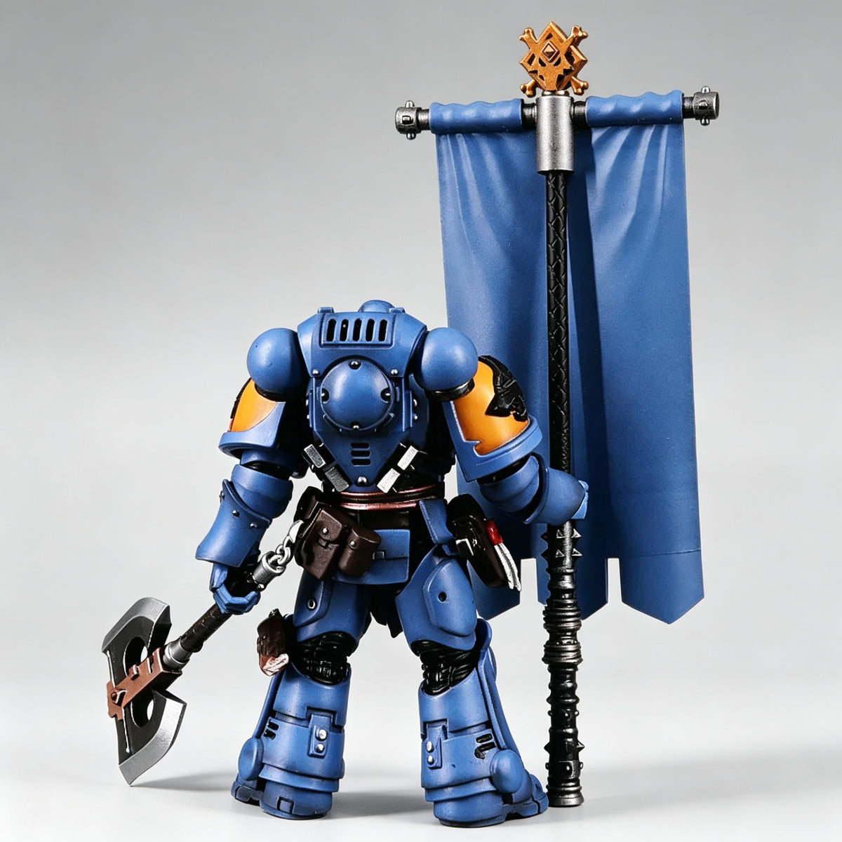 Custom Space Wolves Banner - Blue Wolf & Runes - Image 6