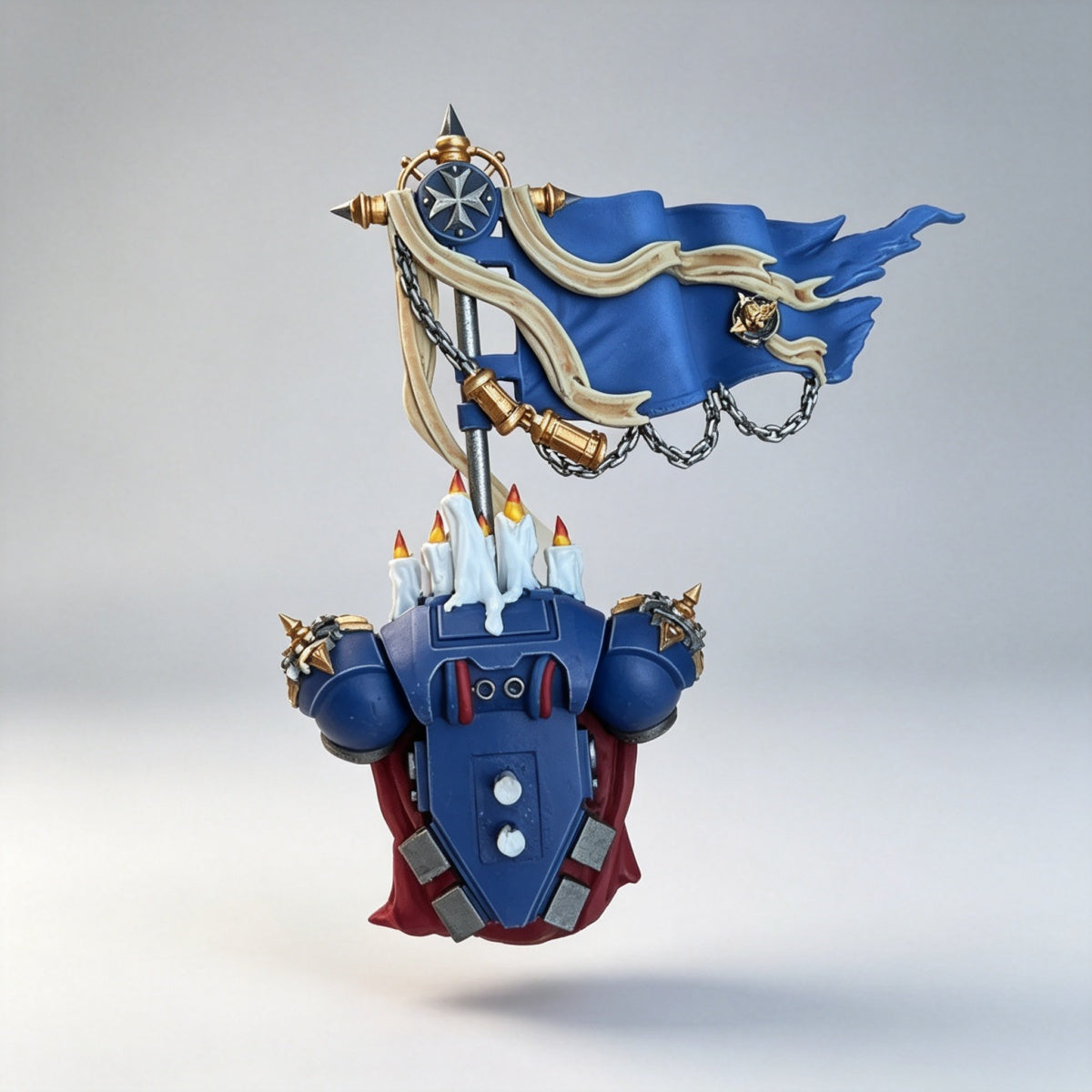 Custom Ultramarines Backpack with Banner - Omega Flag & Candles - Image 2