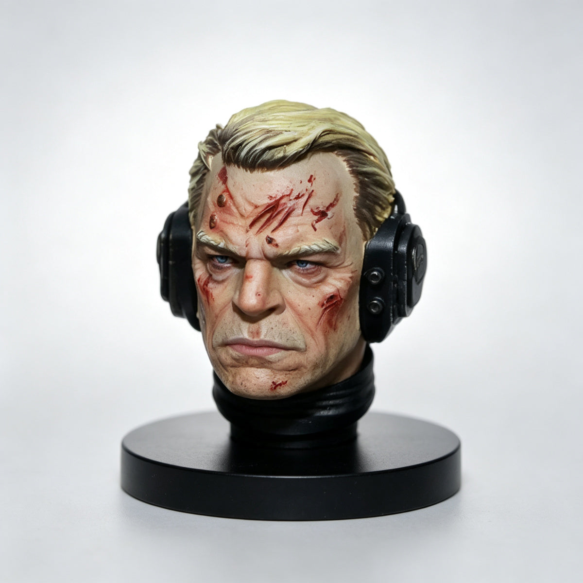 Custom Ultramarines Captain Agemman Unhelmeted Head Sculpt - 1/18 Action Figure Head Upgrade - Image 2