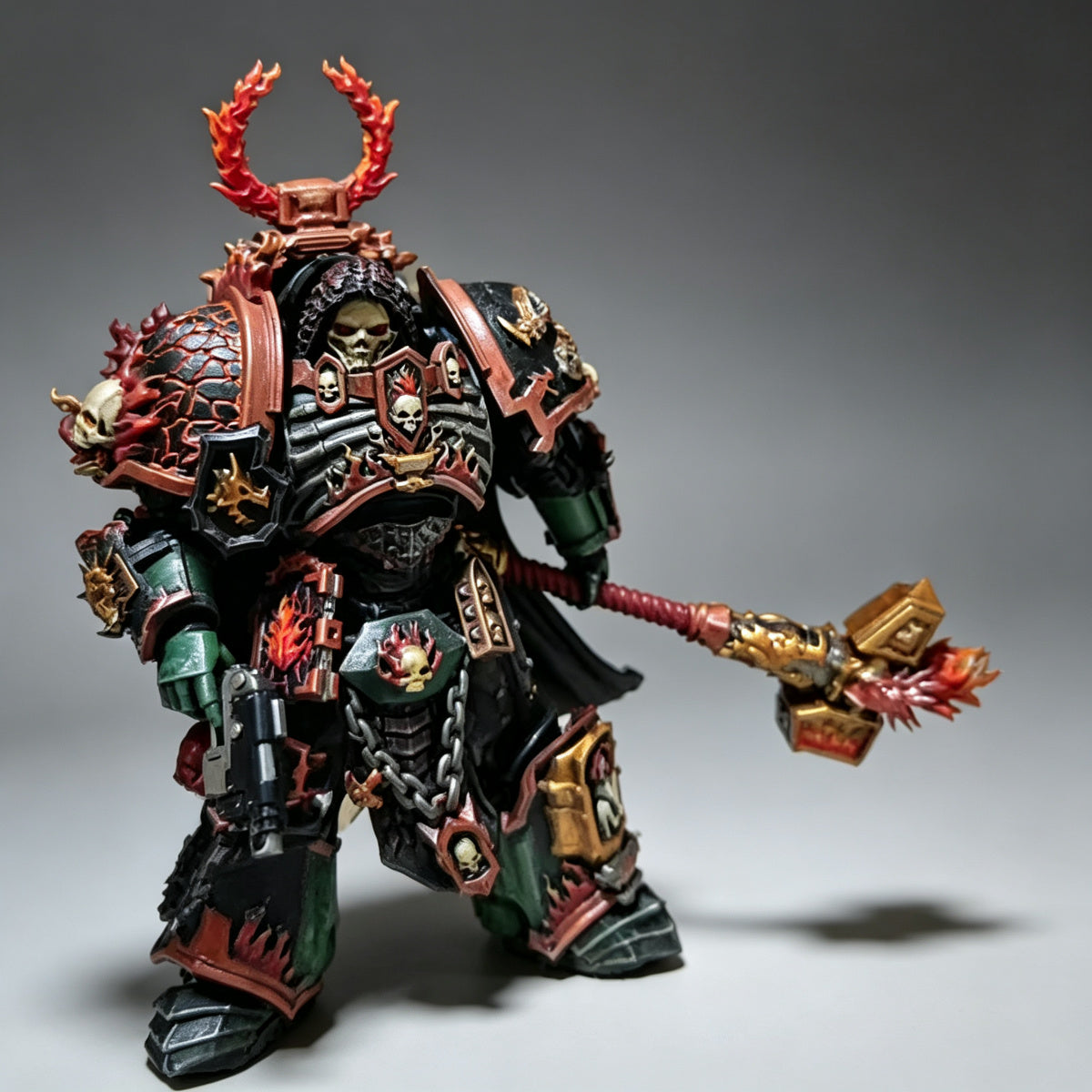 Salamanders Legion Chaplain in Terminator Armour 1/18 Scale Custom Action Figure - Image 2
