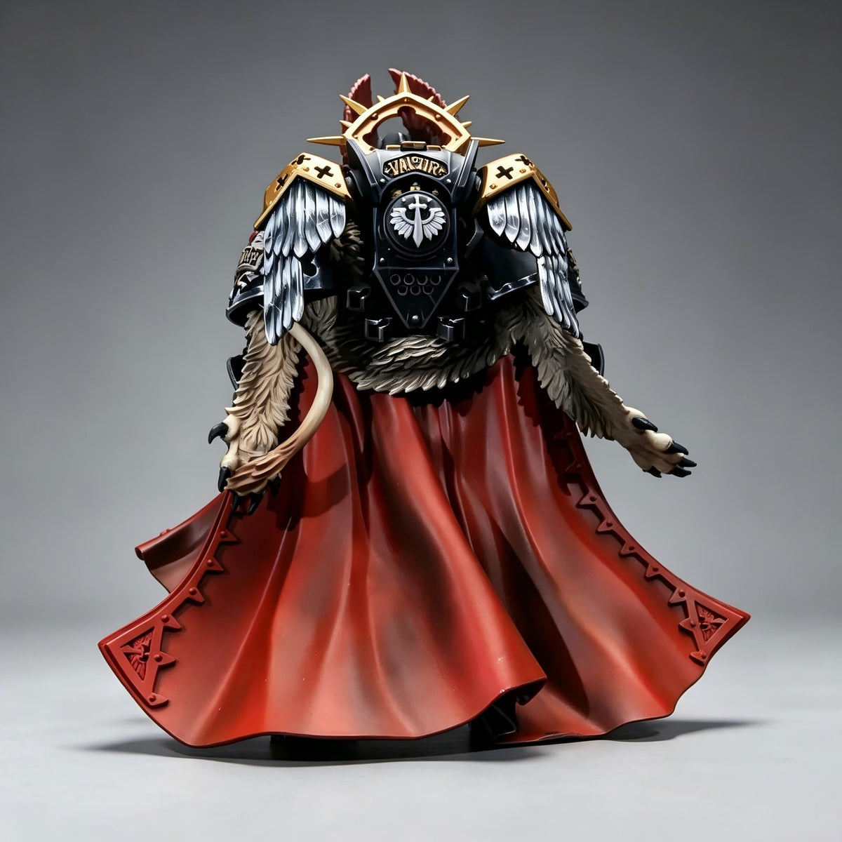 Dark Angels Primarch Lion El'Jonson Apocrypha Edition 1/18 Scale Custom Action Figure (Dual Head Sculpt Edition) - Image 4