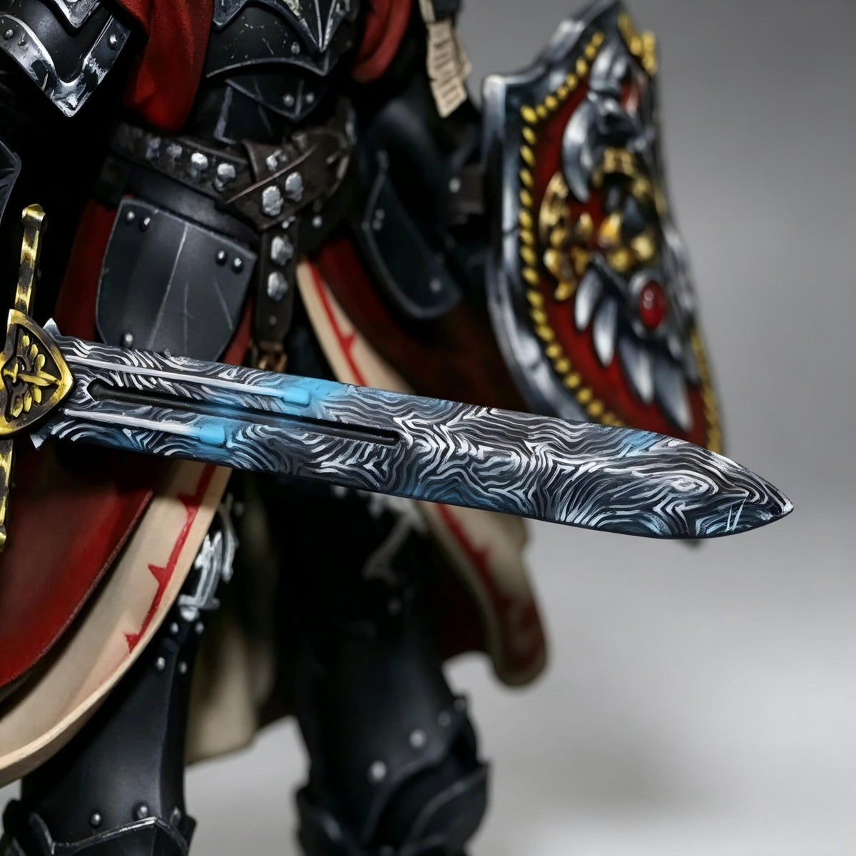 Dark Angels Primarch Lion El'Jonson Apocrypha Edition 1/18 Scale Custom Action Figure (Dual Head Sculpt Edition) - Image 7