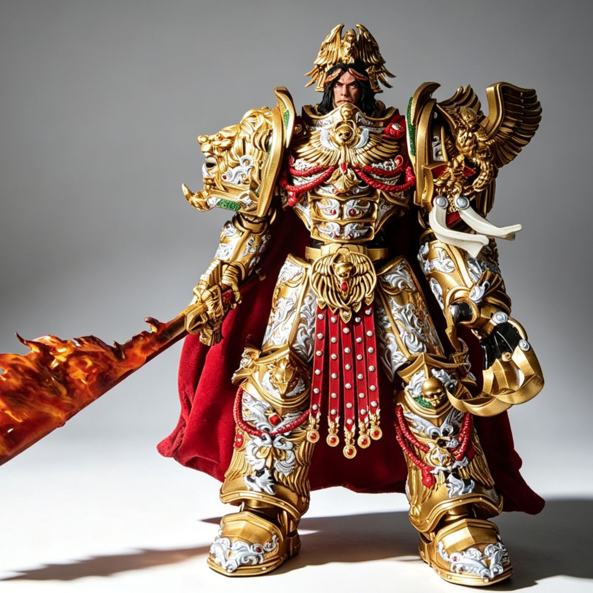 The Emperor of Mankind (Dual Head Options) – 11-Inch Scale Custom Repaint（silver） - 11-Inch