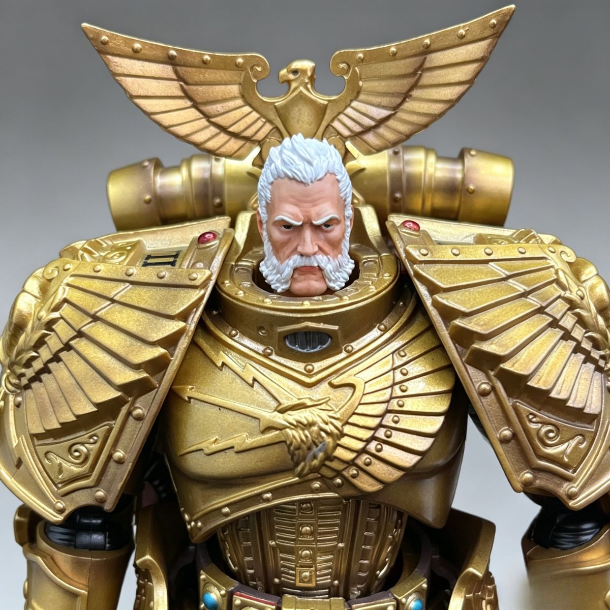 Imperial Fists Rogal Dorn Aged Version Head Sculpt – Upgrade Part - Image 3
