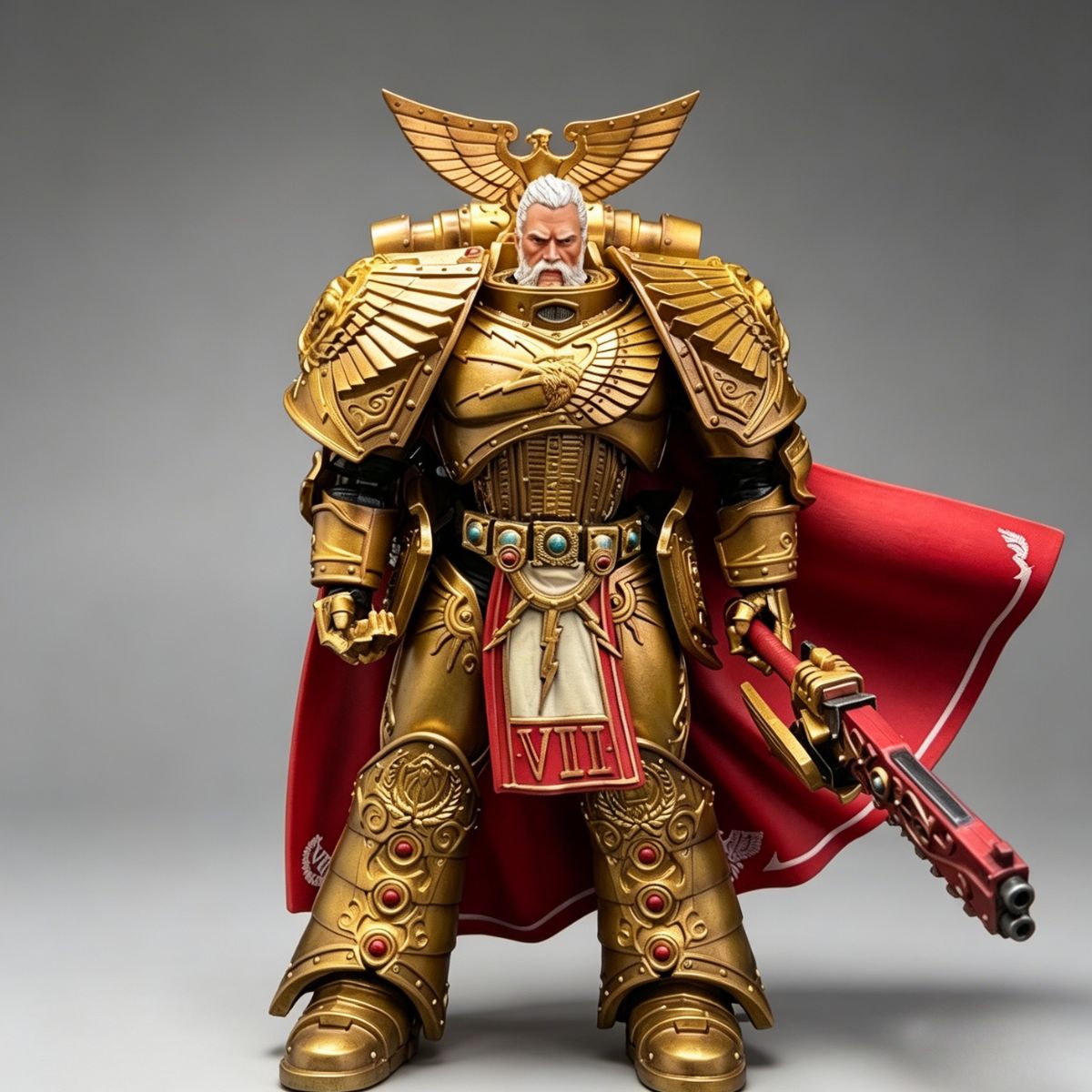 Imperial Fists Rogal Dorn Aged Version Head Sculpt – Upgrade Part - Image 4