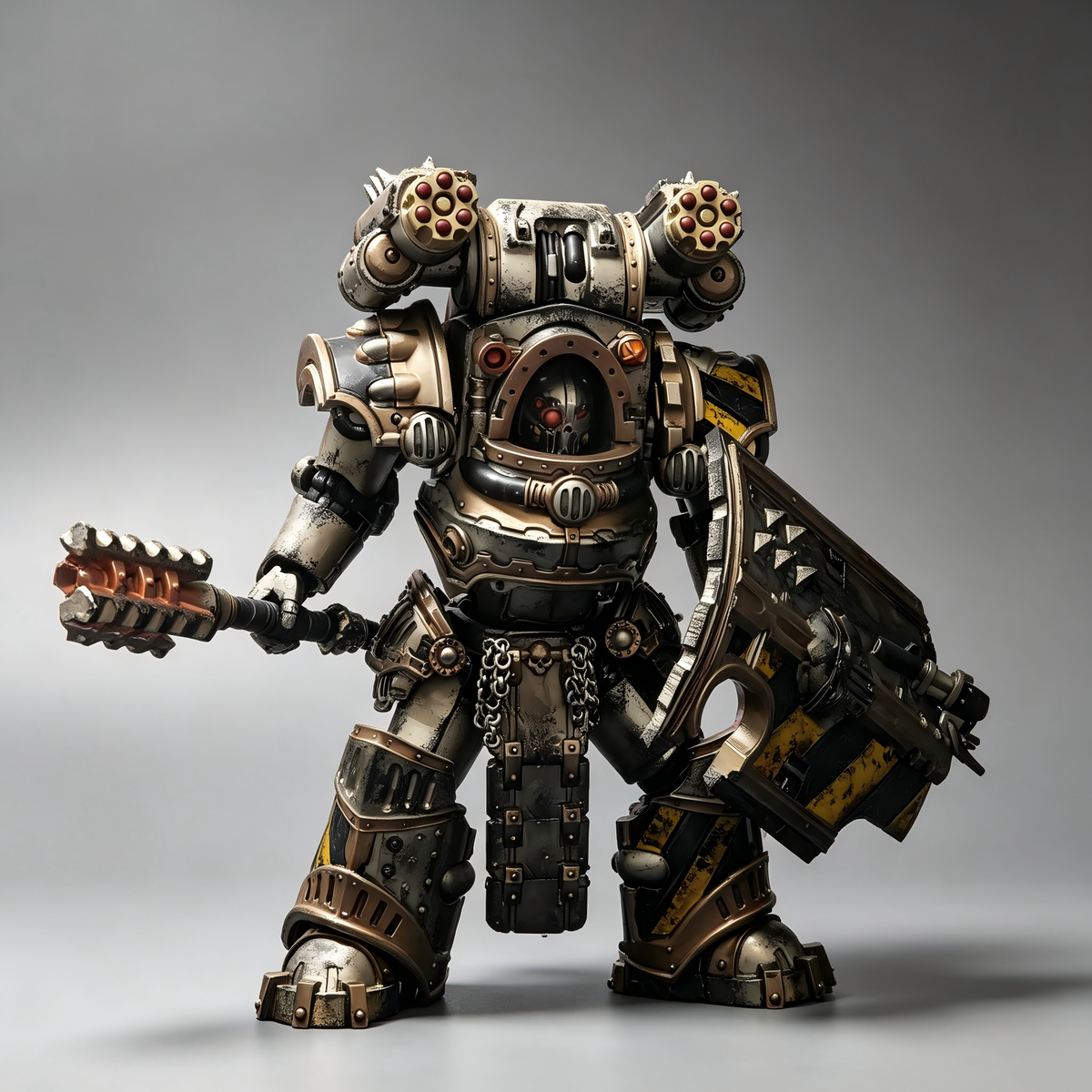 Iron Warriors Bastion Warden – Custom Painted Figure - Image 2