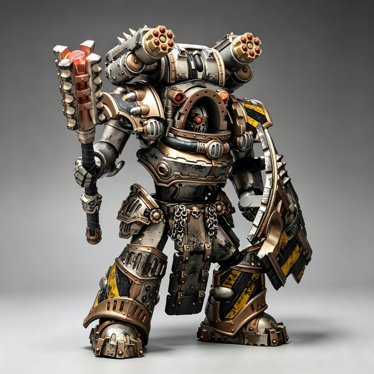 Iron Warriors Bastion Warden – Custom Painted Figure - Image 3