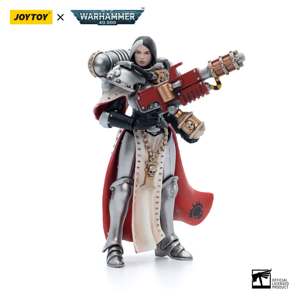 JOYTOY Warhammer 40K Adepta Sororitas Battle Sisters Order of the Argent Shroud Sister Vitas figure