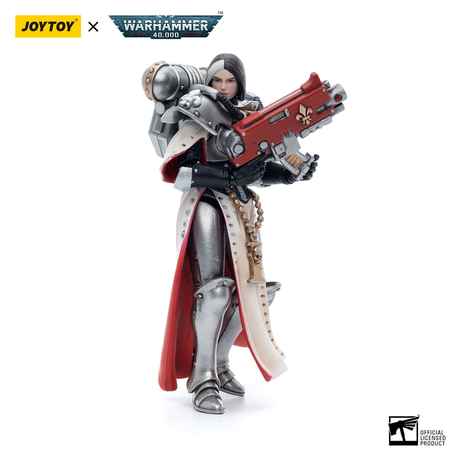 JOYTOY Warhammer 40K Adepta Sororitas Battle Sisters Order of the Argent Shroud Sister Vitas figure