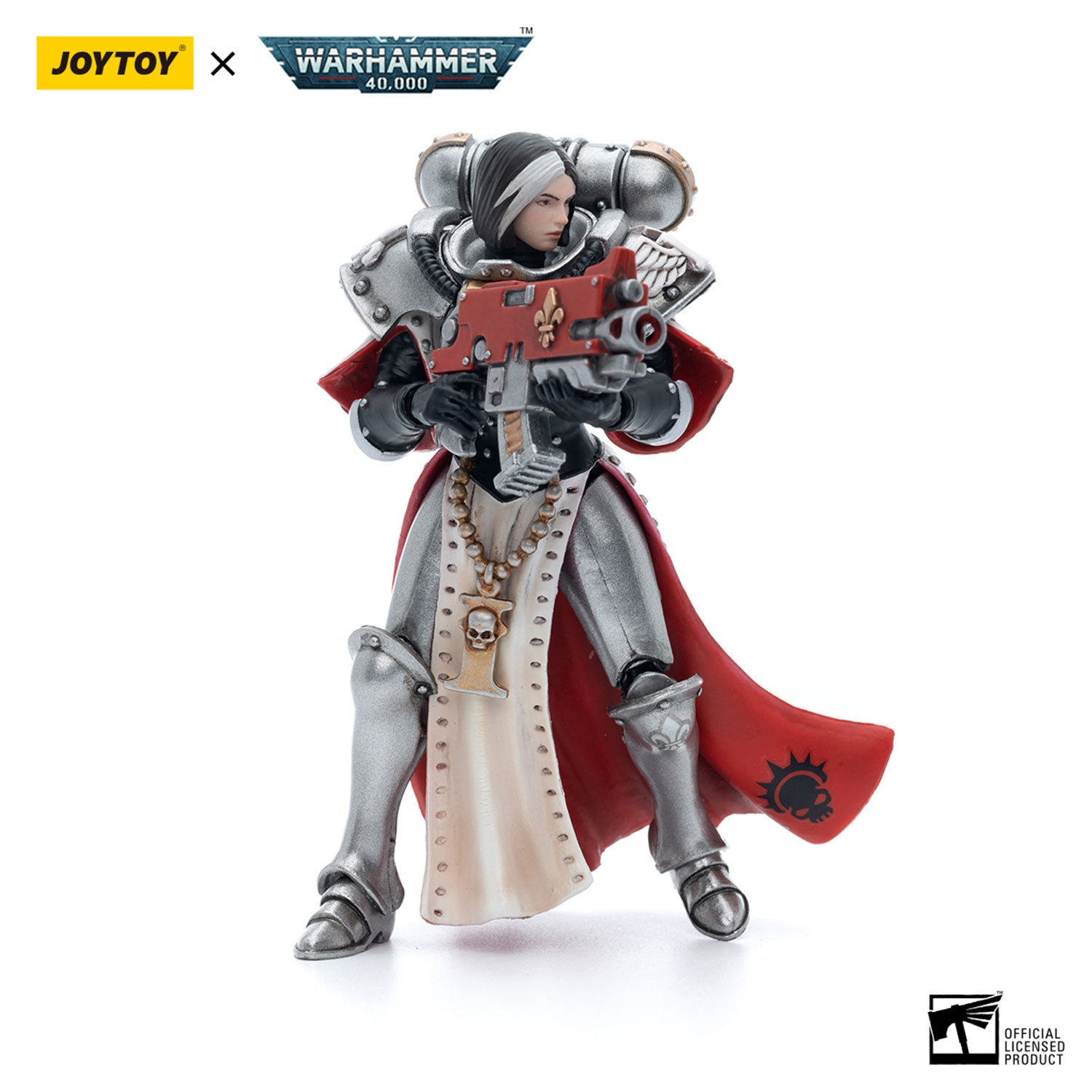 JOYTOY Warhammer 40K Adepta Sororitas Battle Sisters Order of the Argent Shroud Sister Vitas figure