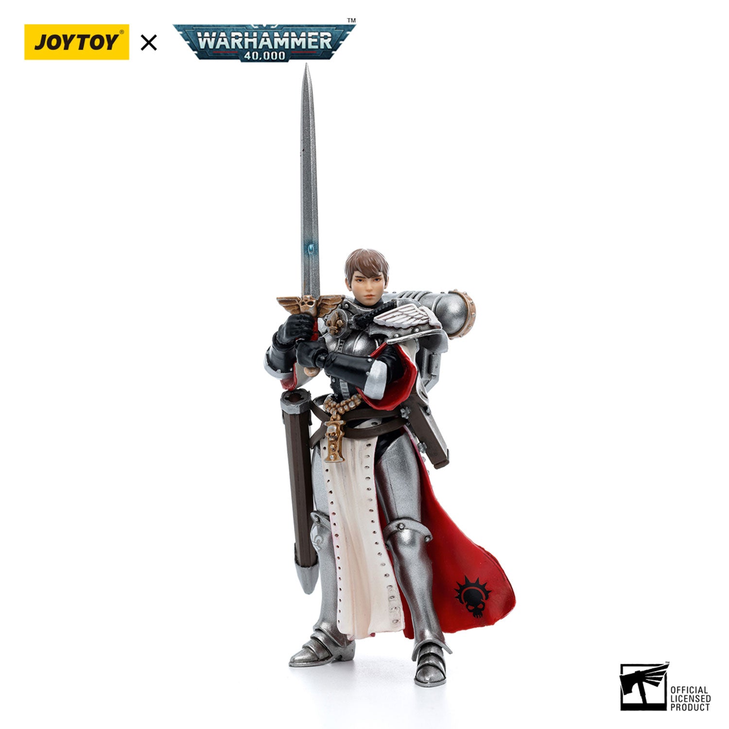 JOYTOY Warhammer 40K Adepta Sororitas Battle Sisters Order of the Argent Shroud Sister Superior Evinka figure
