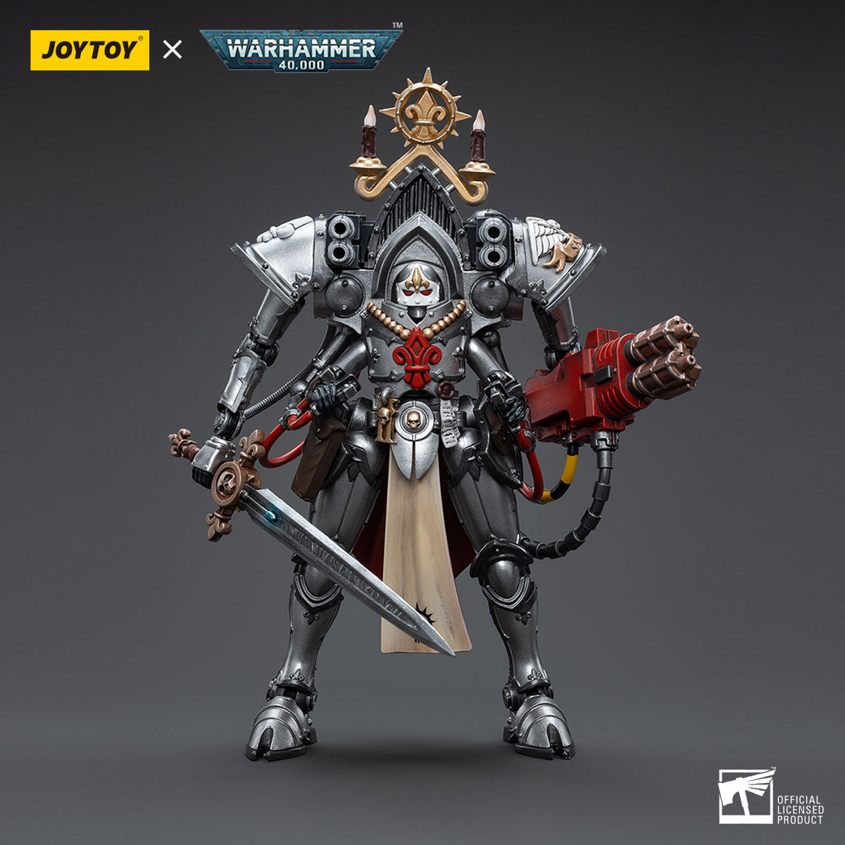 JOYTOY Warhammer 40K Adepta Sororitas Order of the Argent Shroud Paragon Warsuit Sister Collaen figure