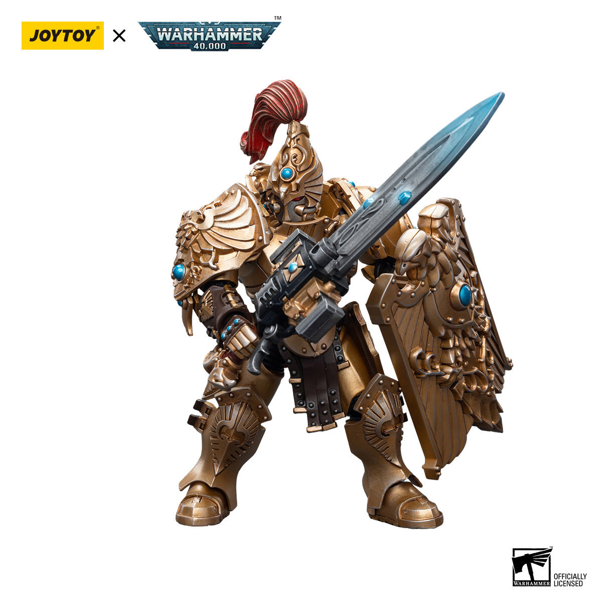 JOYTOY Warhammer 40K Adeptus Custodes Custodian Guard figure