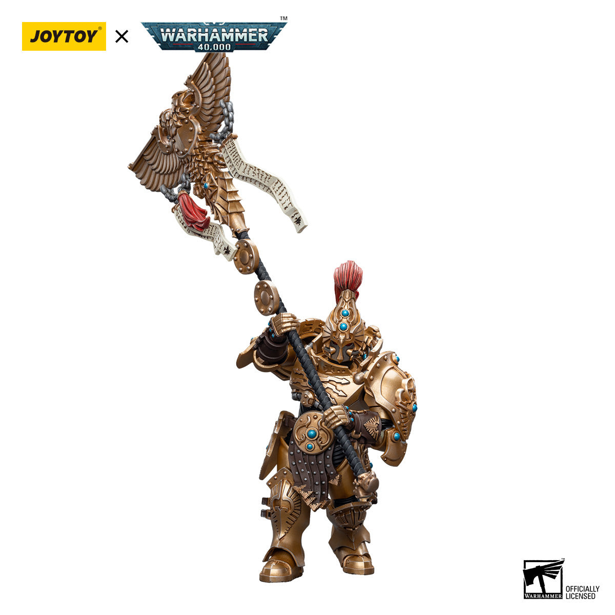 JOYTOY Warhammer 40K Adeptus Custodes Vexilus Praetor figure