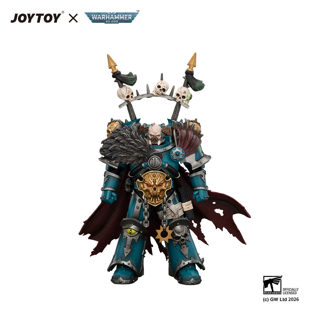 JOYTOY Warhammer 40K Alpha Legion Chaos Lord figure