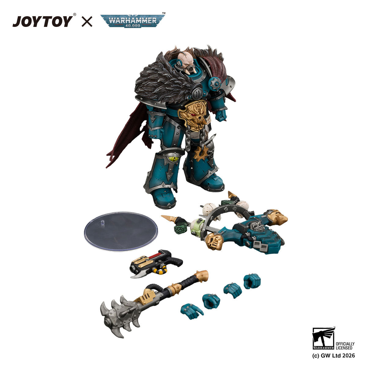 JOYTOY Warhammer 40K Alpha Legion Chaos Lord figure
