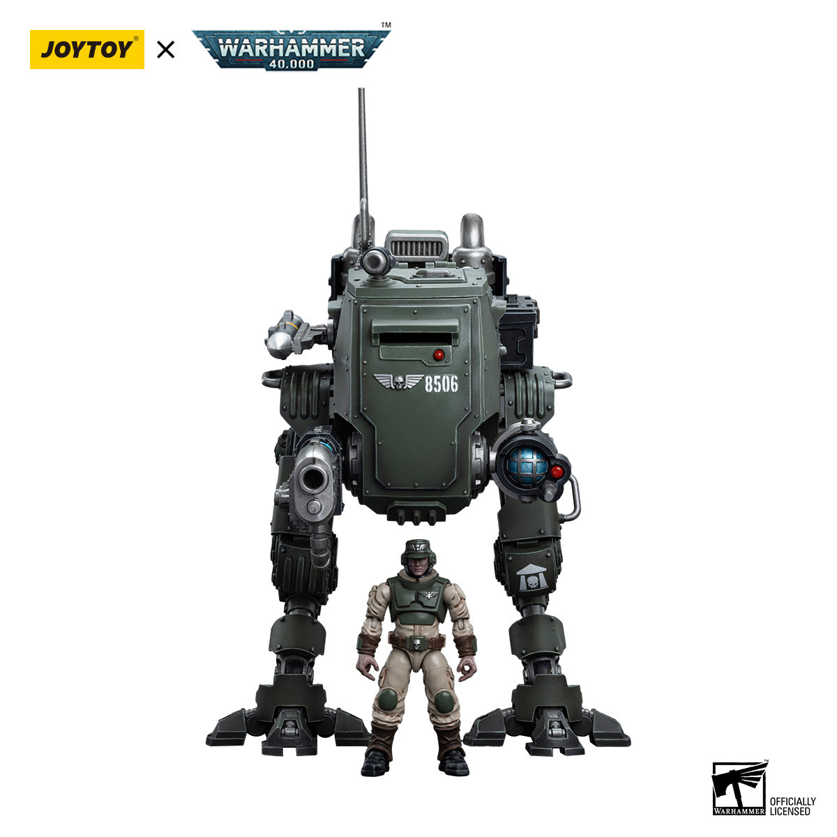 JOYTOY Warhammer 40K Astra Militarum Cadian Armoured Sentinel figure