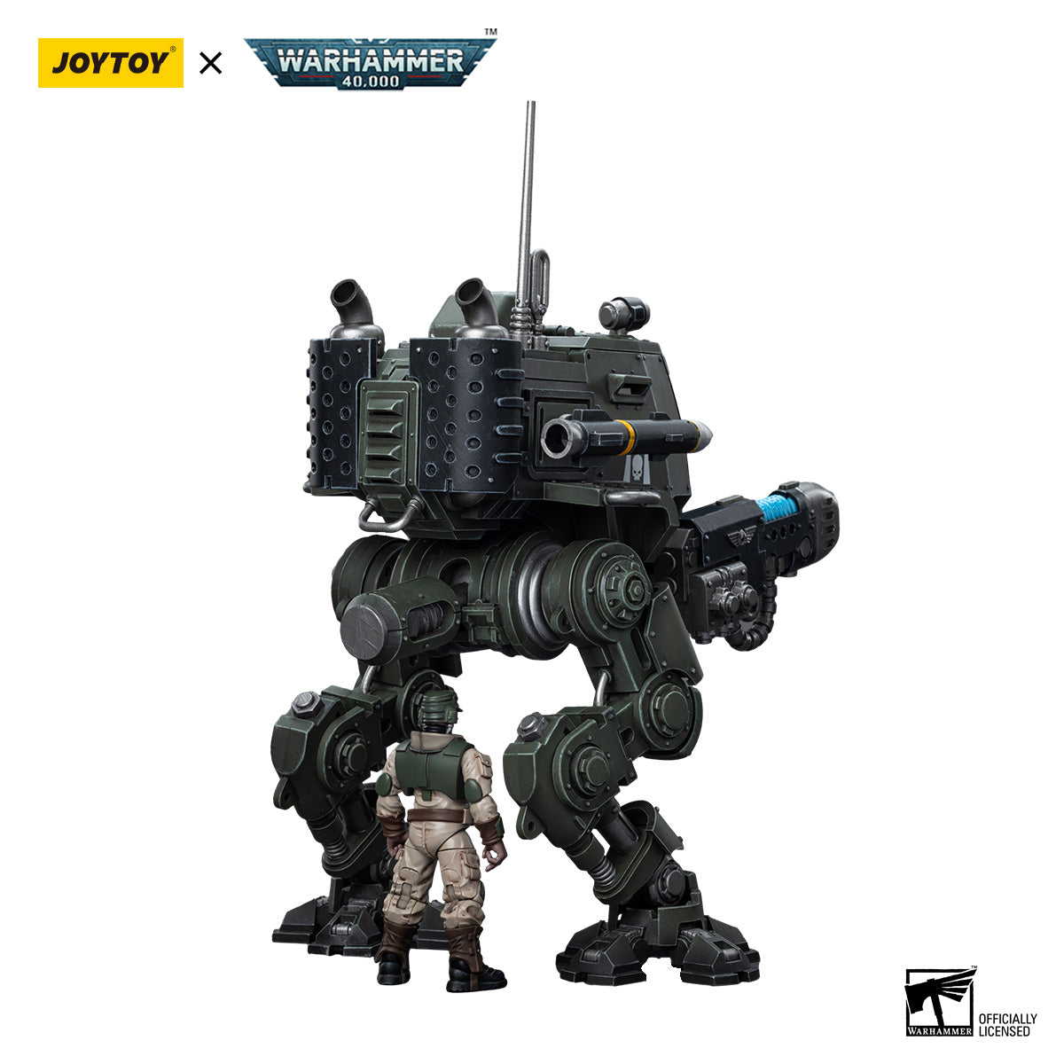 JOYTOY Warhammer 40K Astra Militarum Cadian Armoured Sentinel figure