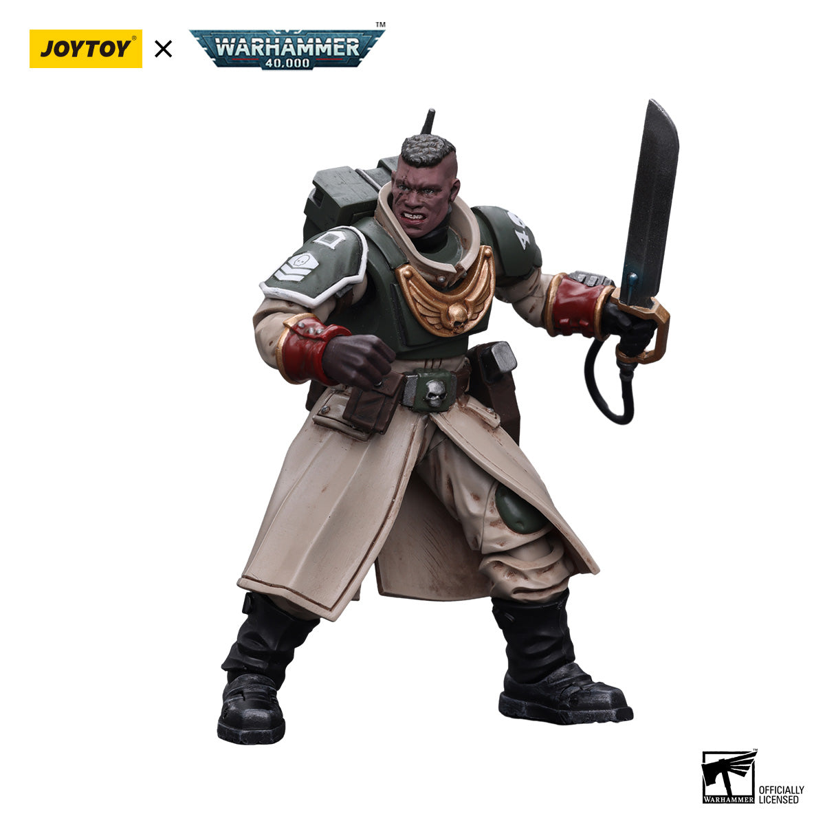 JOYTOY Warhammer 40K Astra Militarum Cadian Command Squad Commander figure