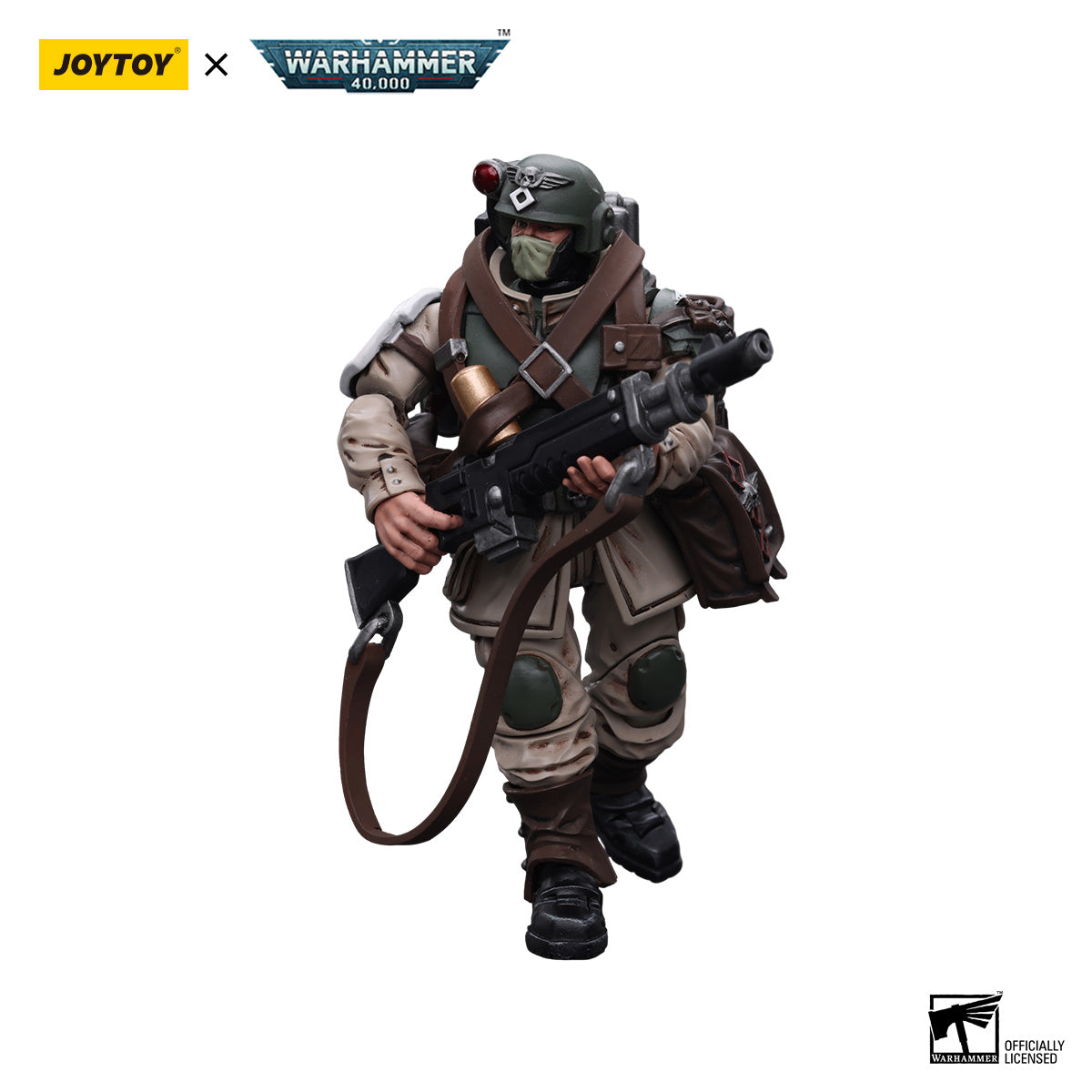 JOYTOY Warhammer 40K Astra Militarum Cadian Command Squad Veteran figure