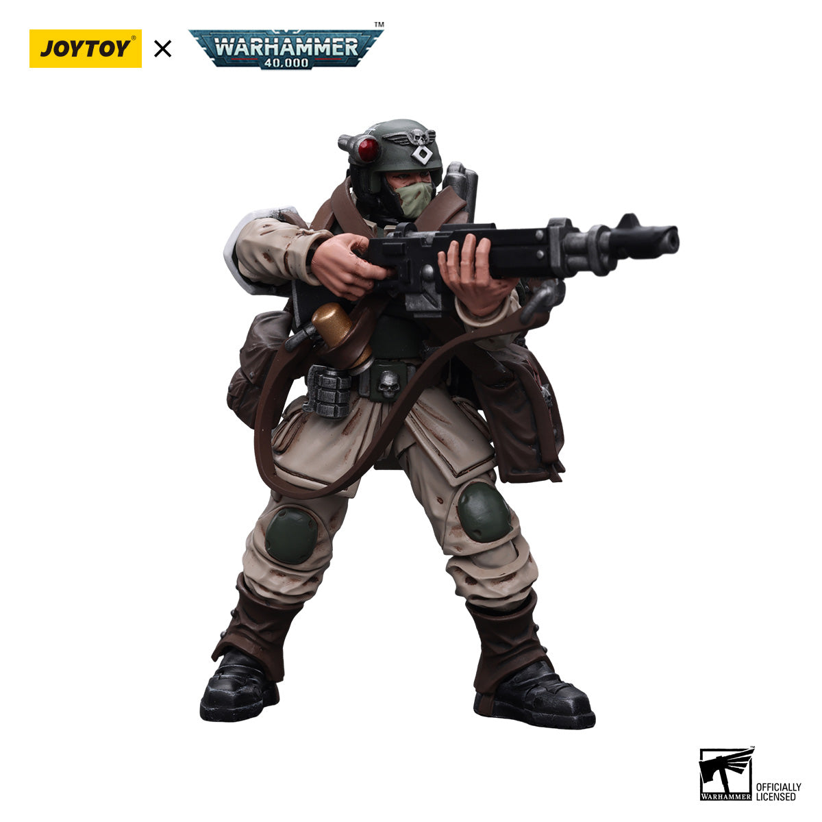 JOYTOY Warhammer 40K Astra Militarum Cadian Command Squad Veteran figure