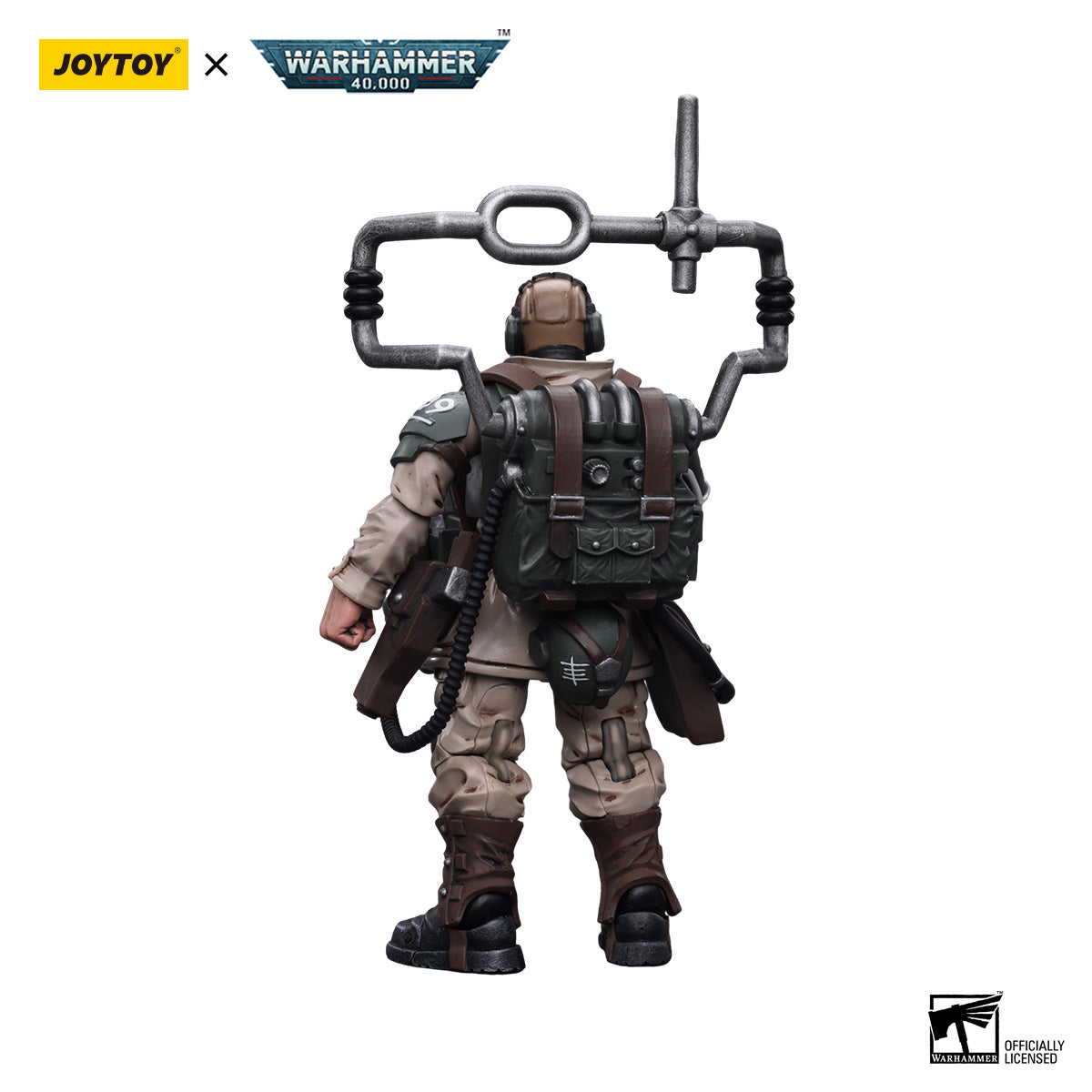 JOYTOY Warhammer 40K Astra Militarum Cadian Command Squad Veteran figure