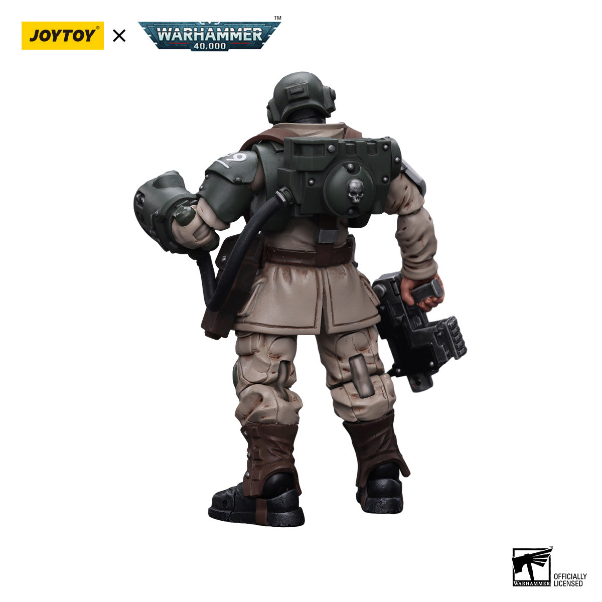 JOYTOY Warhammer 40K Astra Militarum Cadian Command Squad Veteran figure