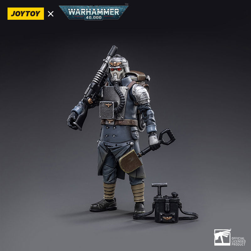 JOYTOY Warhammer 40K Astra Militarum Death Korps of Krieg Veteran Squad Guardsman Demolitions Specialist figure