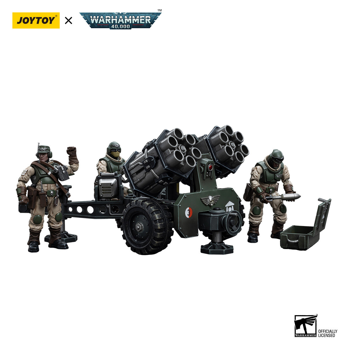 JOYTOY Warhammer 40K Astra Militarum Ordnance Team figure