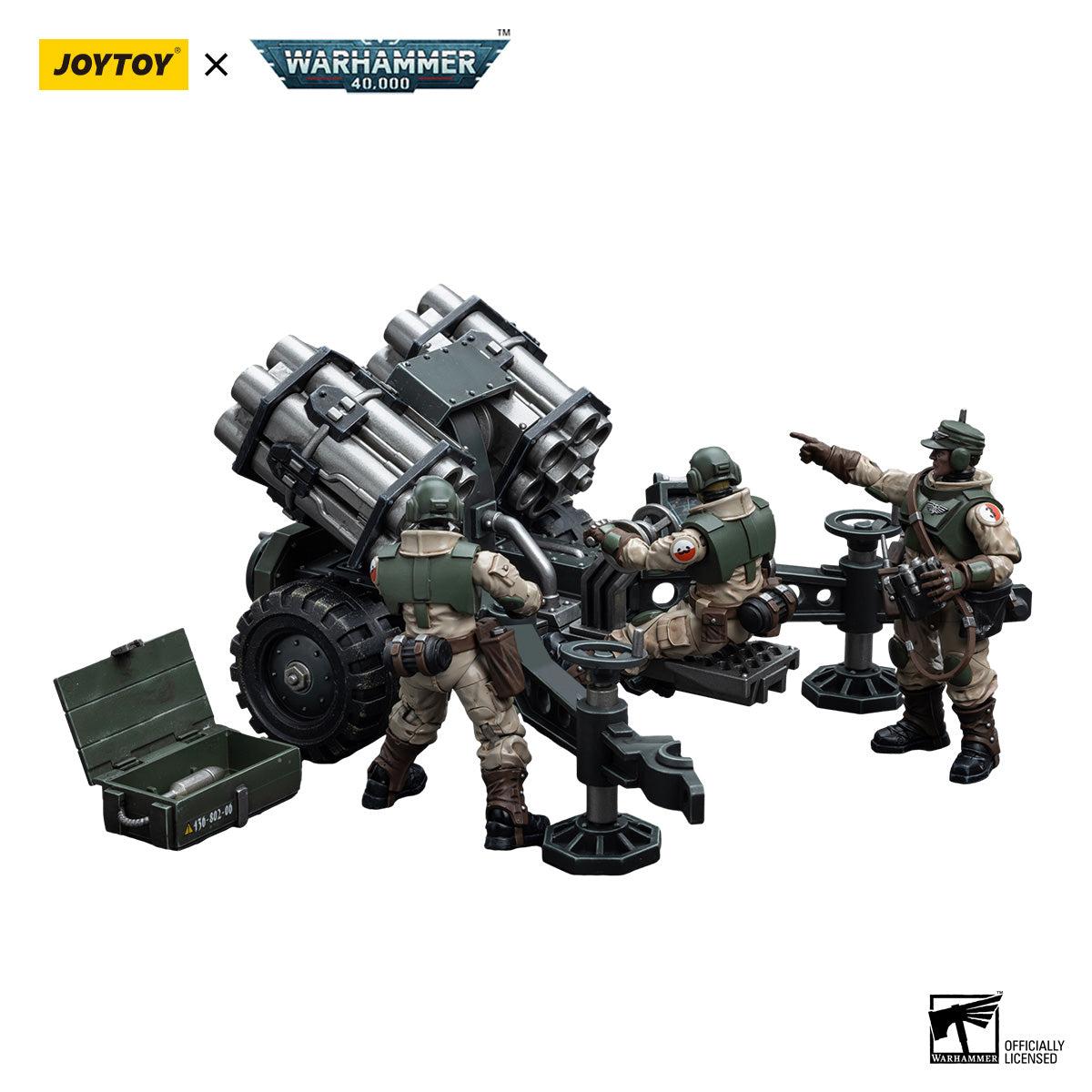 JOYTOY Warhammer 40K Astra Militarum Ordnance Team figure