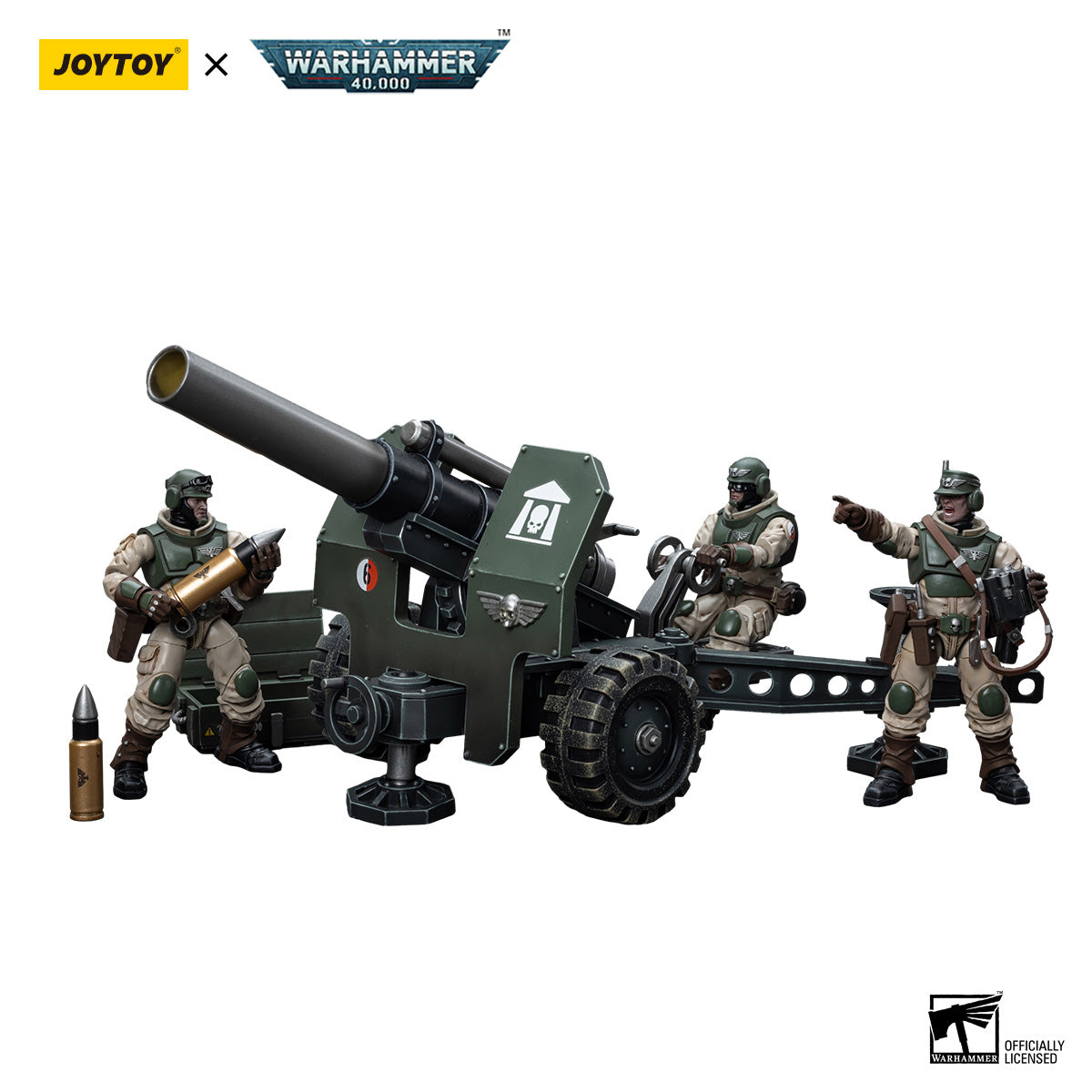 JOYTOY Warhammer 40K Astra Militarum Ordnance Team figure
