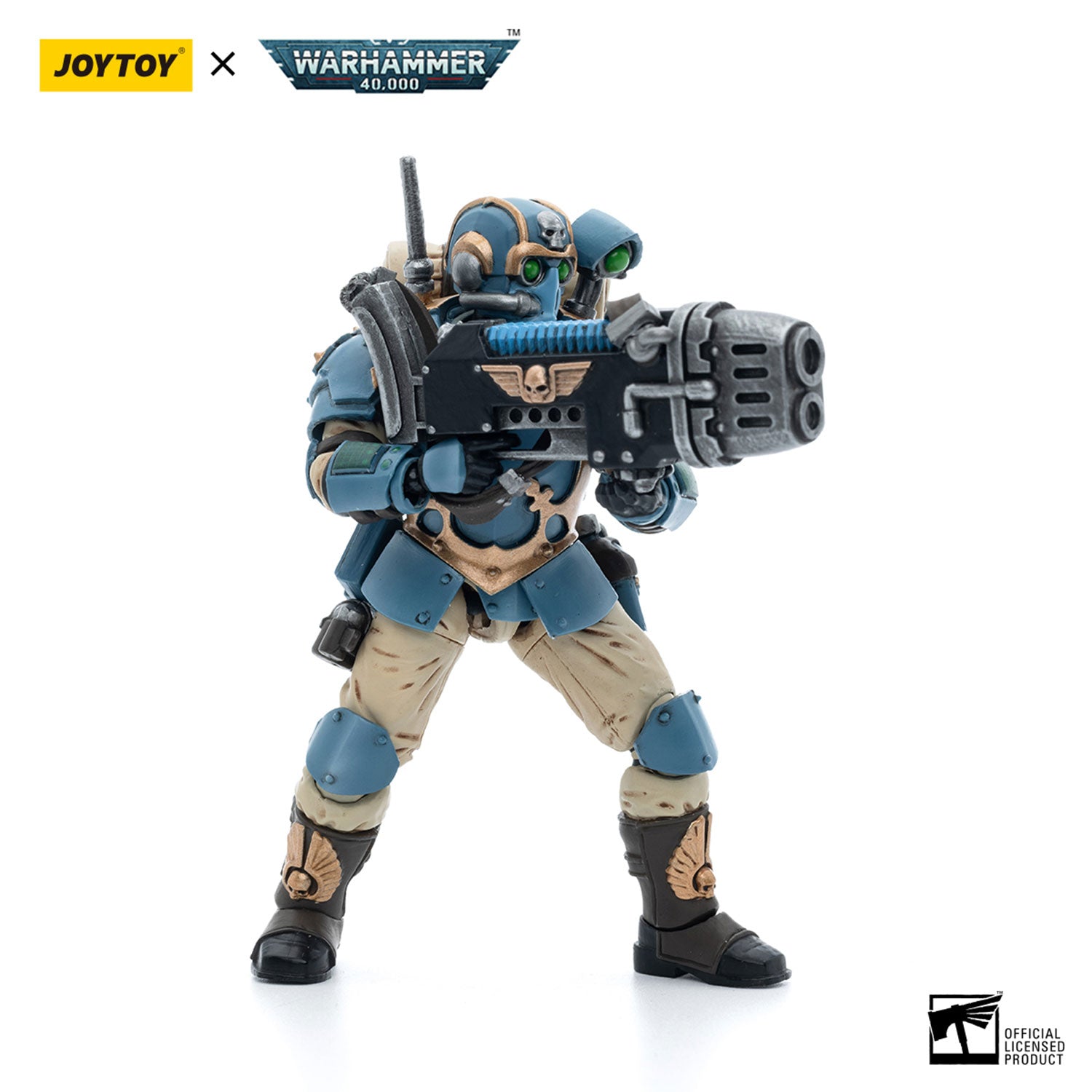 JOYTOY Warhammer 40K Astra Militarum Tempestus Scions 55th Kappic Eagles Plasma Gunner figure