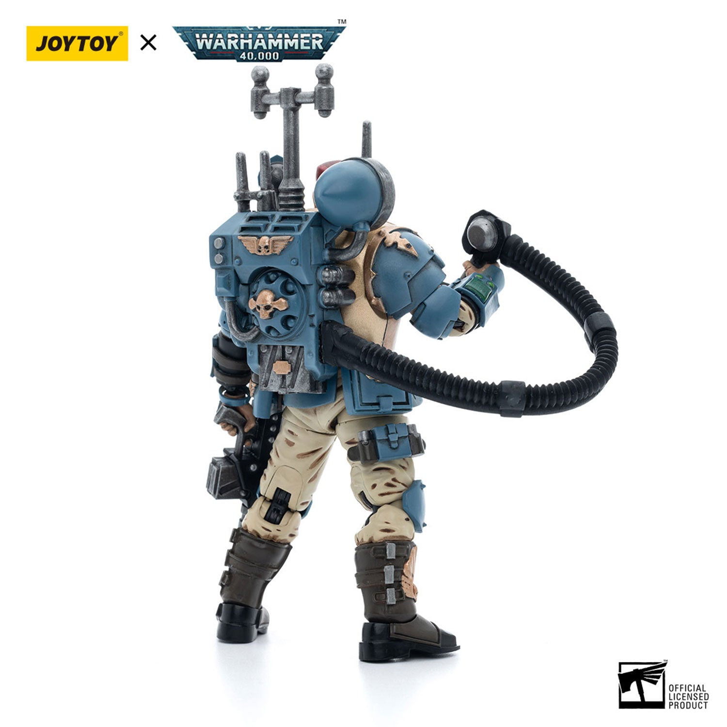 JOYTOY Warhammer 40K Astra Militarum Tempestus Scions Command Squad 55th Kappic Eagles Vox Operator figure