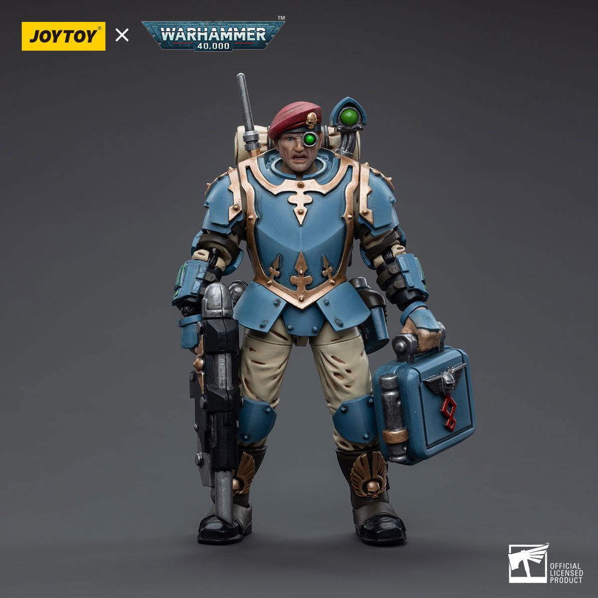 JOYTOY Warhammer 40K Astra Militarum Tempestus Scions Command Squad 55th Kappic Eagles Medic figure