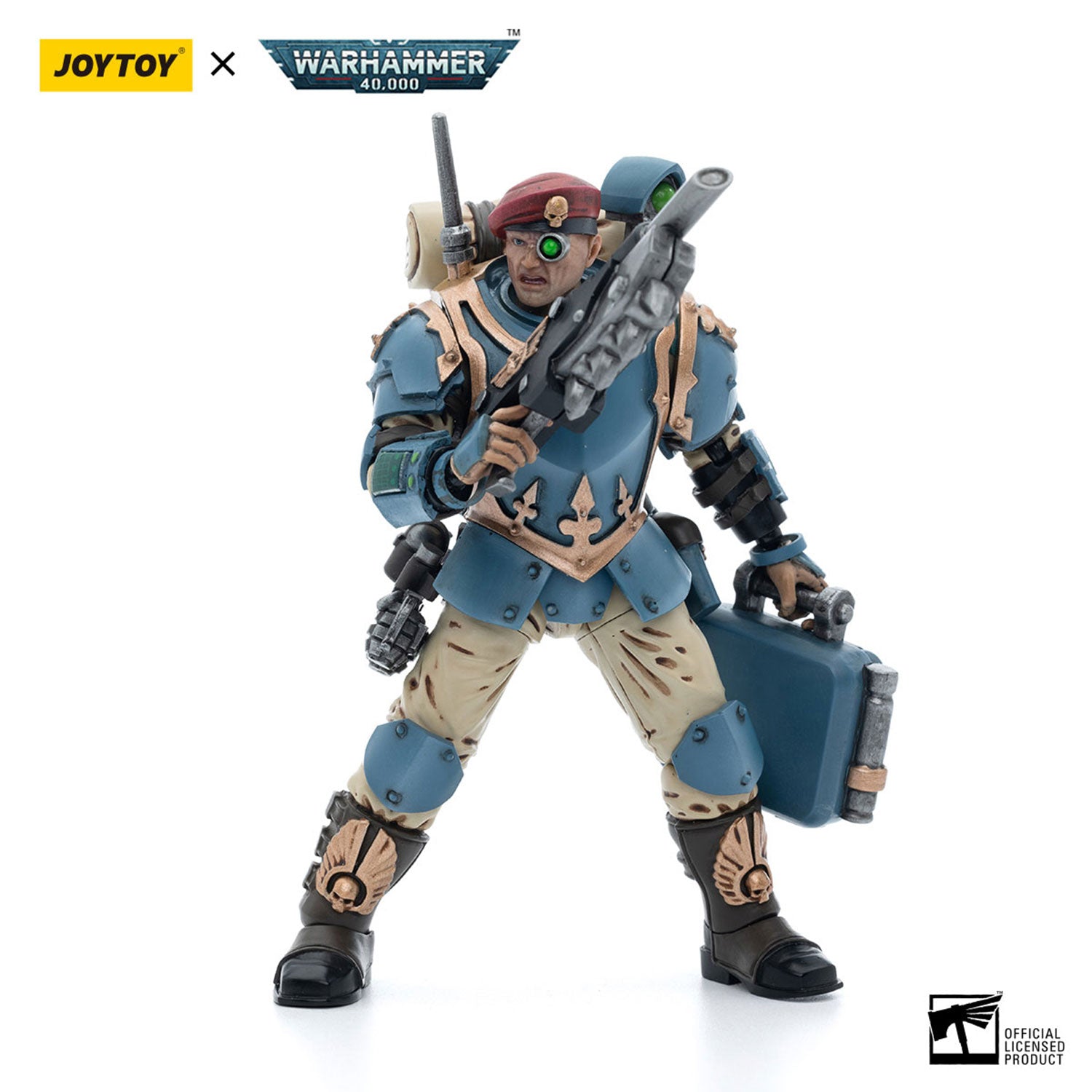 JOYTOY Warhammer 40K Astra Militarum Tempestus Scions Command Squad 55th Kappic Eagles Medic figure