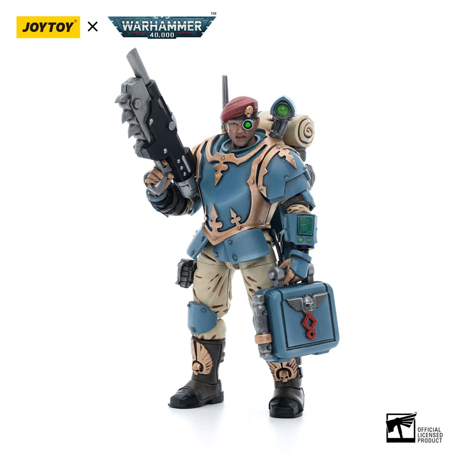 JOYTOY Warhammer 40K Astra Militarum Tempestus Scions Command Squad 55th Kappic Eagles Medic figure
