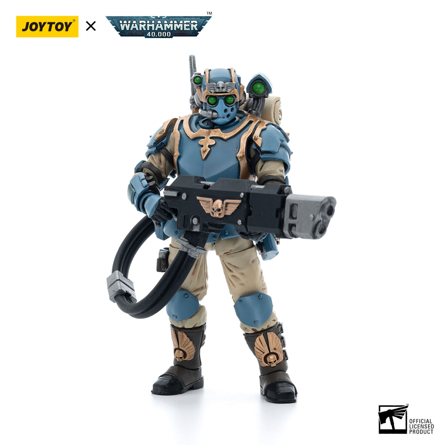 JOYTOY Warhammer 40K Astra Militarum Tempestus Scions Squad 55th Kappic Eagles Hot-shot Volley Gunner figure