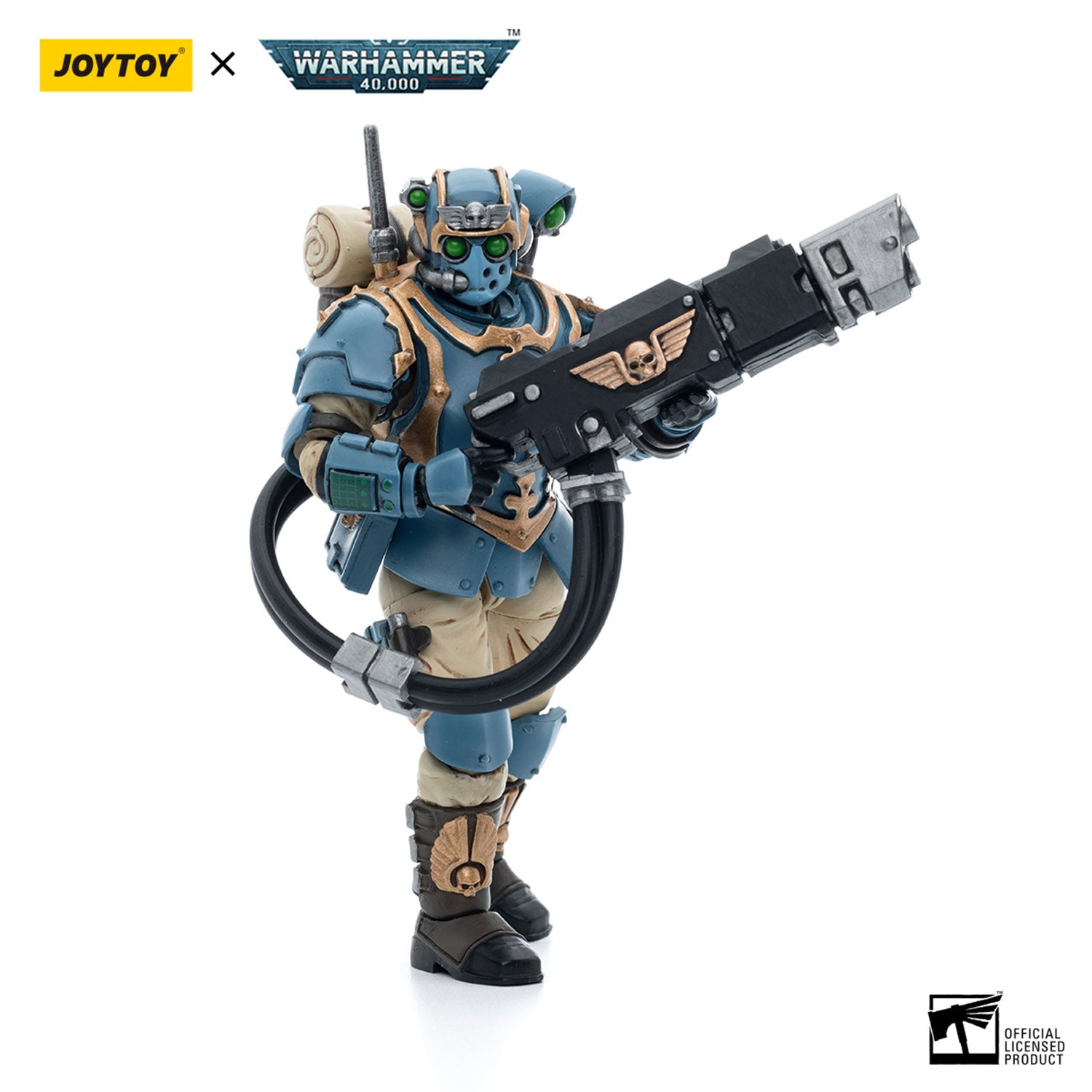 JOYTOY Warhammer 40K Astra Militarum Tempestus Scions Squad 55th Kappic Eagles Hot-shot Volley Gunner figure