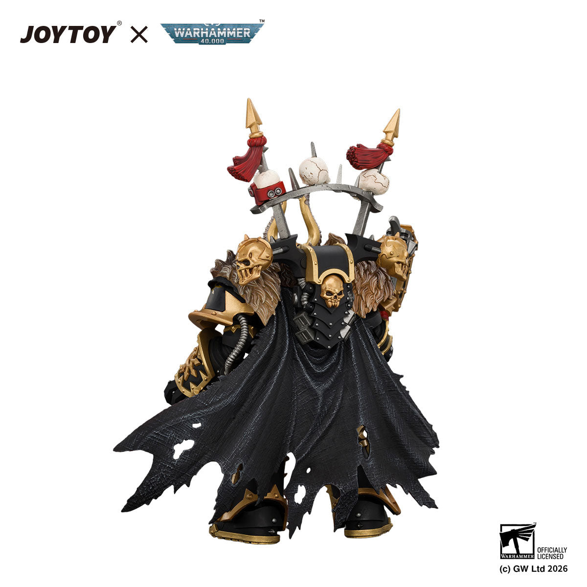 JOYTOY Warhammer 40K Black Legion Chaos Lord figure