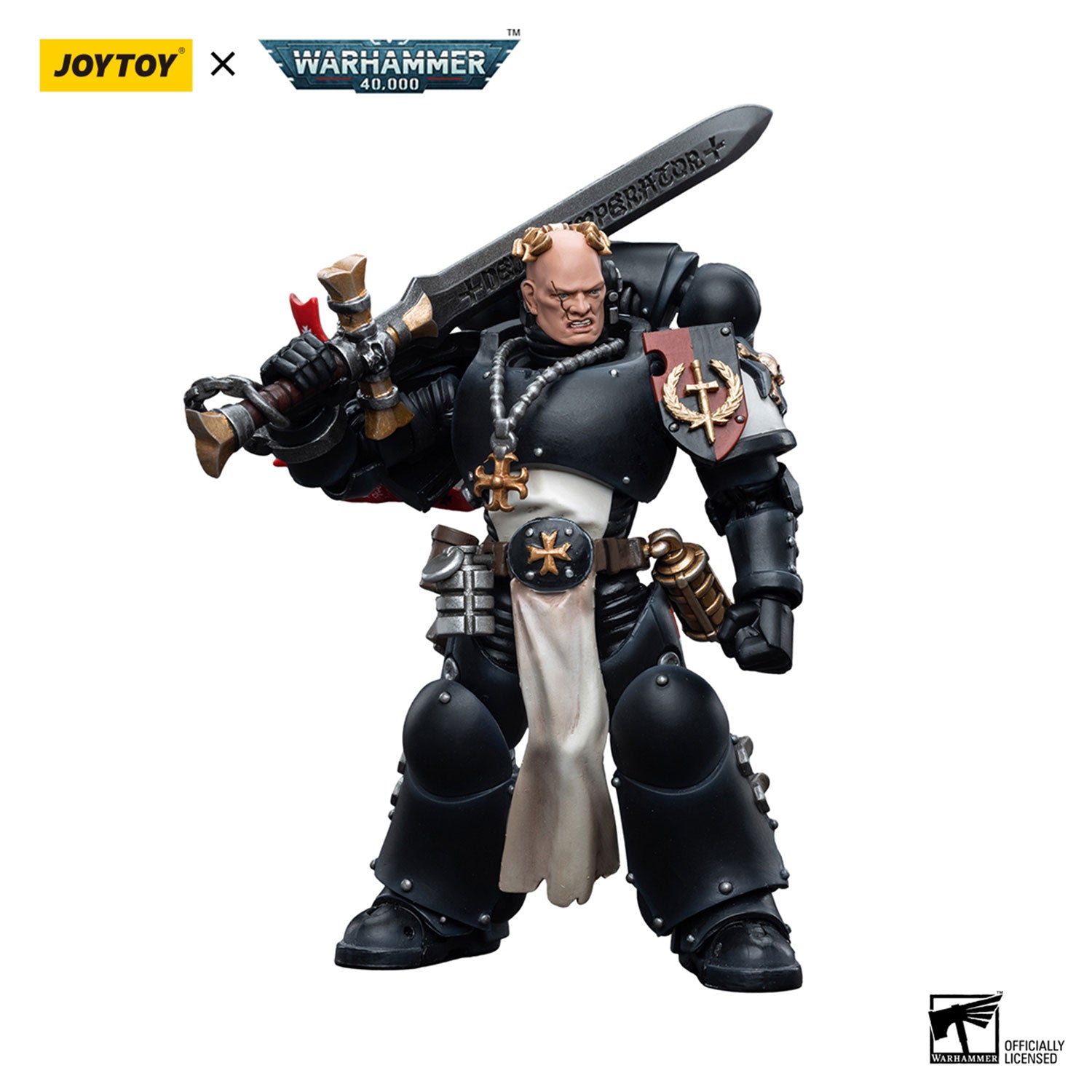 JOYTOY Warhammer 40K Black Templars Emperor's Champion Bayard's Revenge figure