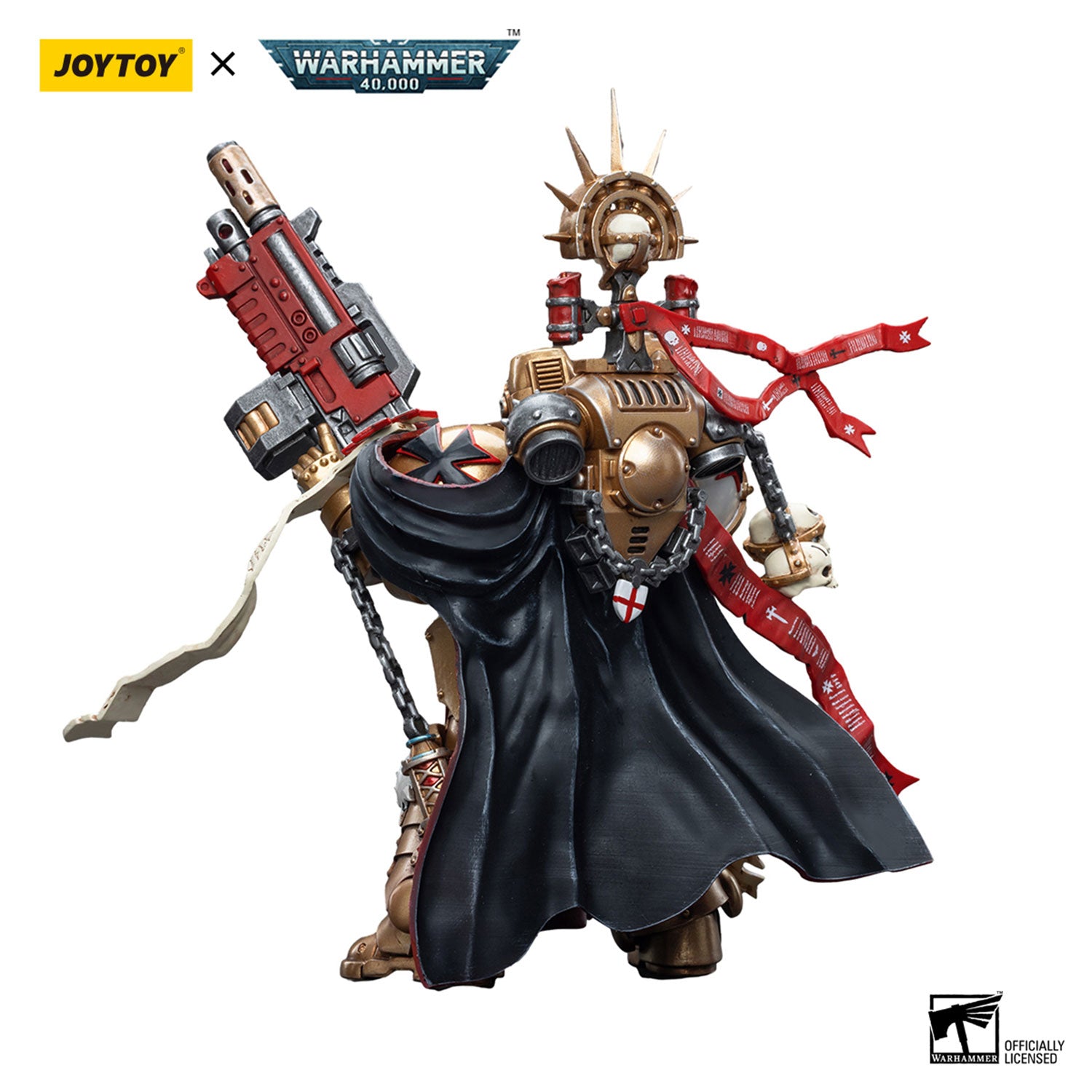 JOYTOY Warhammer 40K Black Templars High Marshal Helbrecht figure