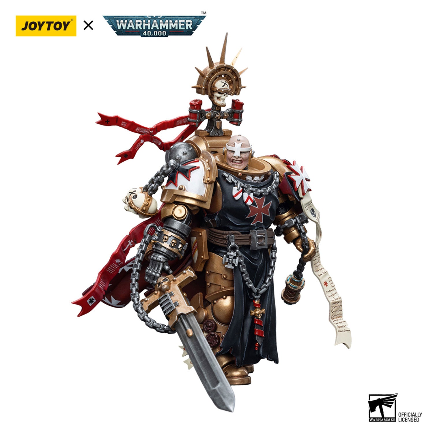 JOYTOY Warhammer 40K Black Templars High Marshal Helbrecht figure