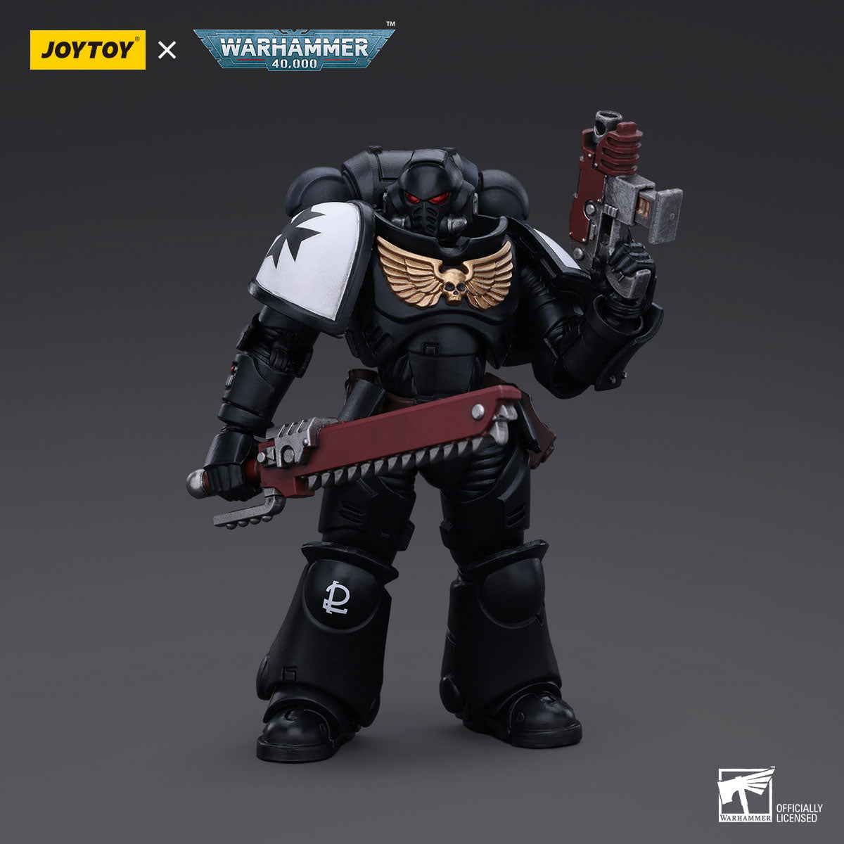 JOYTOY Warhammer 40K Black Templars Outriders Brother Valtus figure