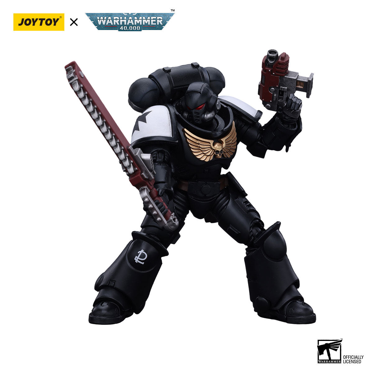 JOYTOY Warhammer 40K Black Templars Outriders Brother Valtus figure